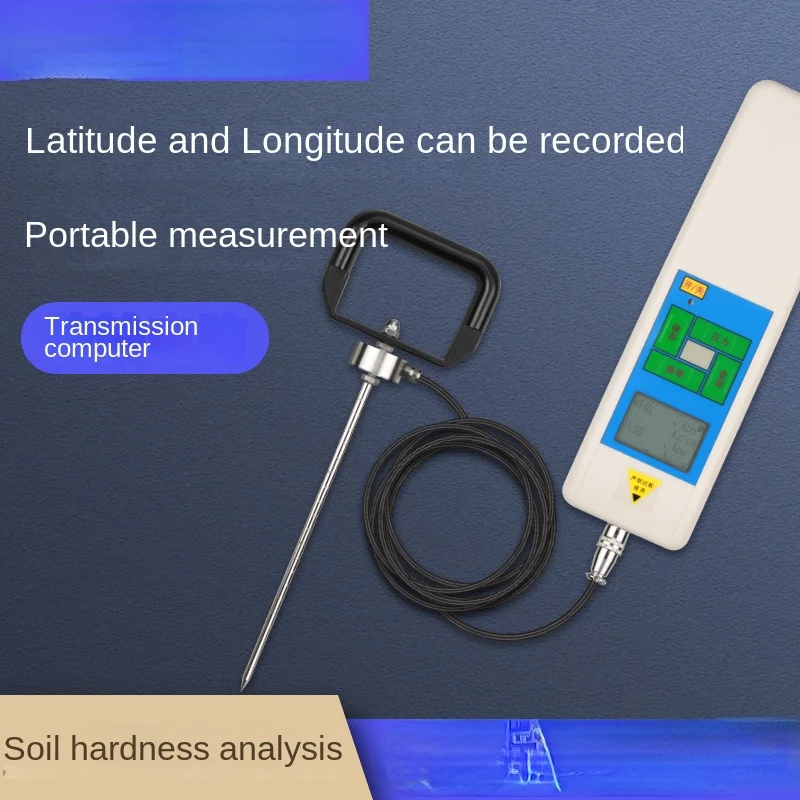 Digital Display Soil Degree of Compacting Detector WJSD-750-I Portable Handheld Farmland Land Hardness Pressure Meter