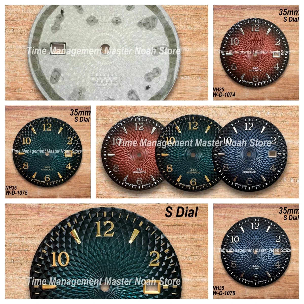 

35mm S Logo Cocktail Dial Fit NH35/NH36 Japan Movement Lotus High-Quality Watch Modification Accessories