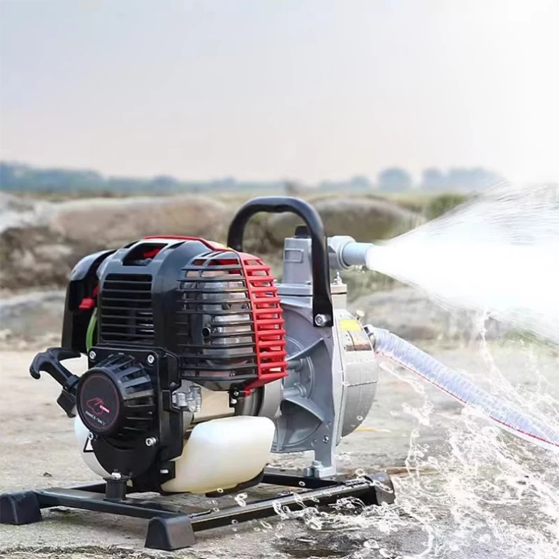 

Fuel-Powered Water Pump 1-Inch Wireless Irrigation Pump for Gardens and Farms Four-Stroke Small High-Head Suction Pump