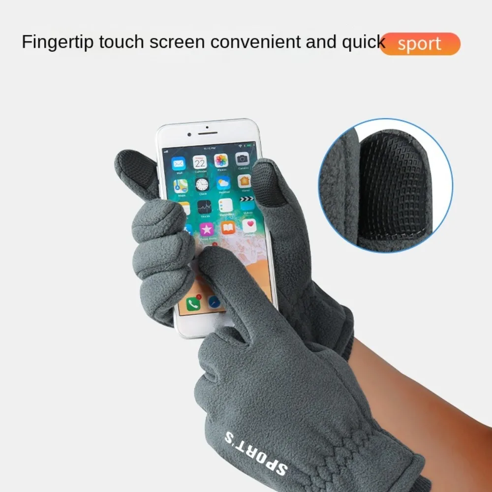 

2024 Touchable Screen Winter Gloves Warm Full Finger Touch Screen Gloves Driving Mittens Unisex