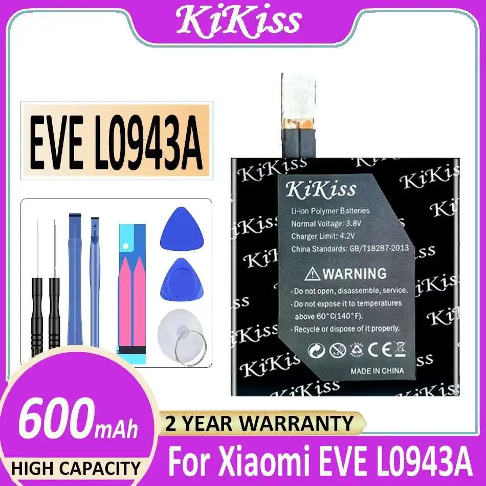 Lightweight Smartwatch Battery 600Mah For Xiaomi Huami Eve L0943A Watch