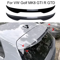 For VW Golf 8 MK8 GTI R GTD 2020-2023 MK 8 Car Tail Tailgate Splitter Lip Wings Spoiler Rear Wing Spoilers HIGH KICK DUCKBILL