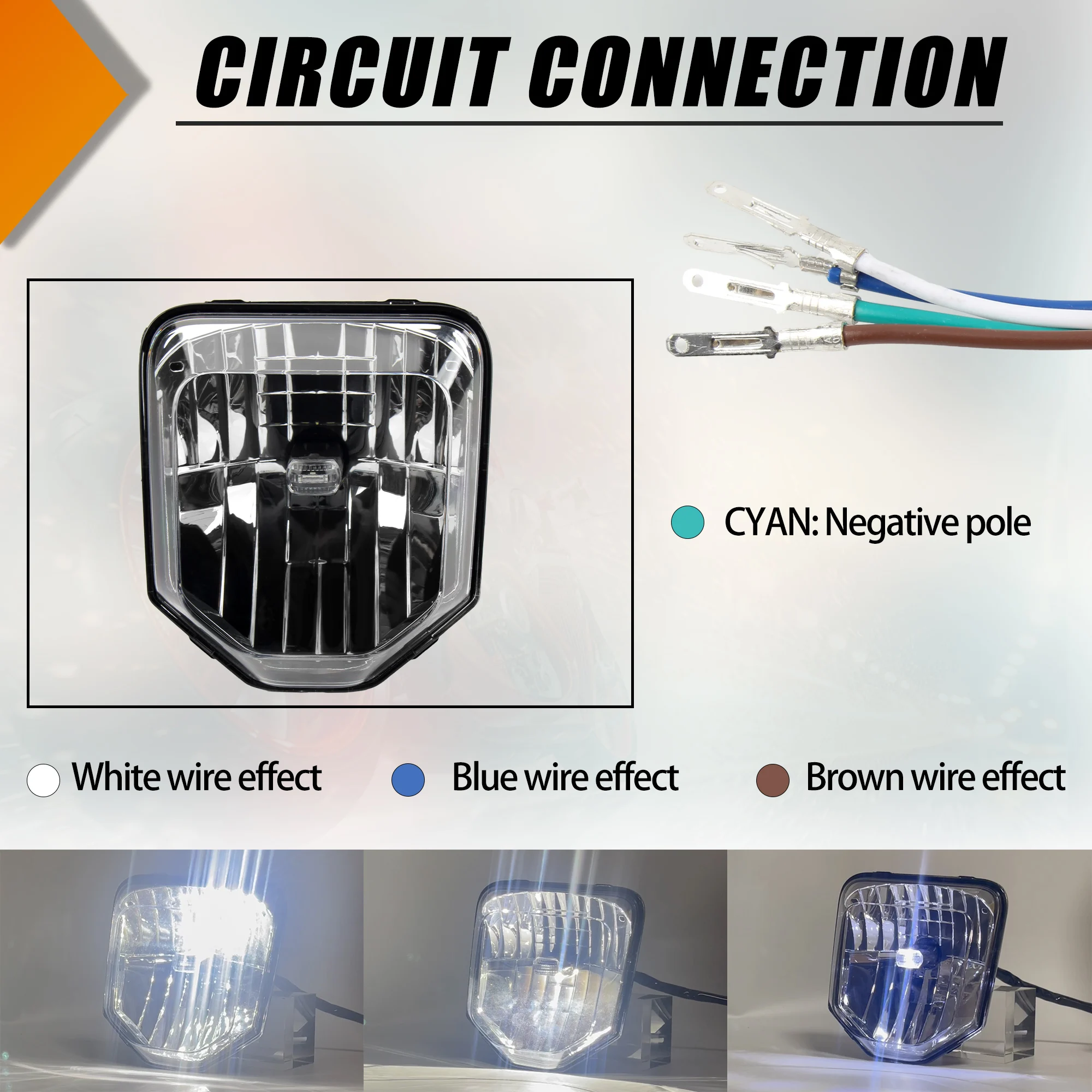 إندورو موتوكروس LED كشافات الفتيل هدية ل Husqvarna 701 TE 250 300 450 FC FE TC 125 300i 2024 دراجة نارية الملحقات
