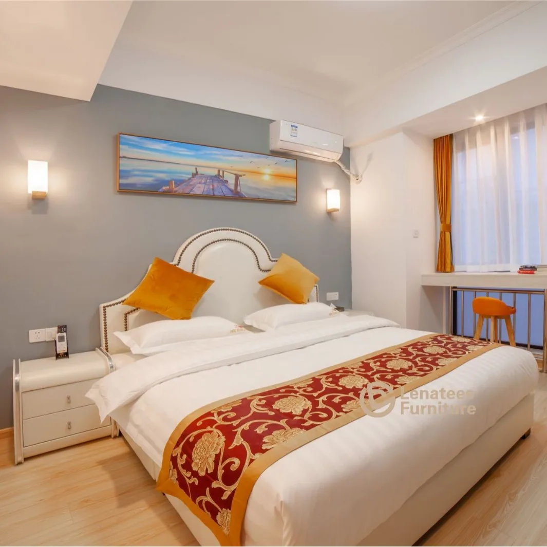 

Лидер продаж от производителя, тема отеля, мебель B & B, квартира, кровать, кровать принцессы, мягкая сумка, американская кожаная художественная кровать для хранения