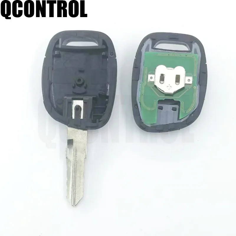 QCONTROL  2 Blade Car Remote Key Suit for Renault Master Clio  chip Twingo Kangoo PCF7946 Chip 433MHZ (VAC10)