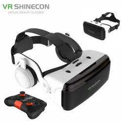 Original vr Virtual Reality vr Brille vrgame Google Pappkarton Headset Helm 3D-Videos für Smartphone, drahtlose Wippe ansehen