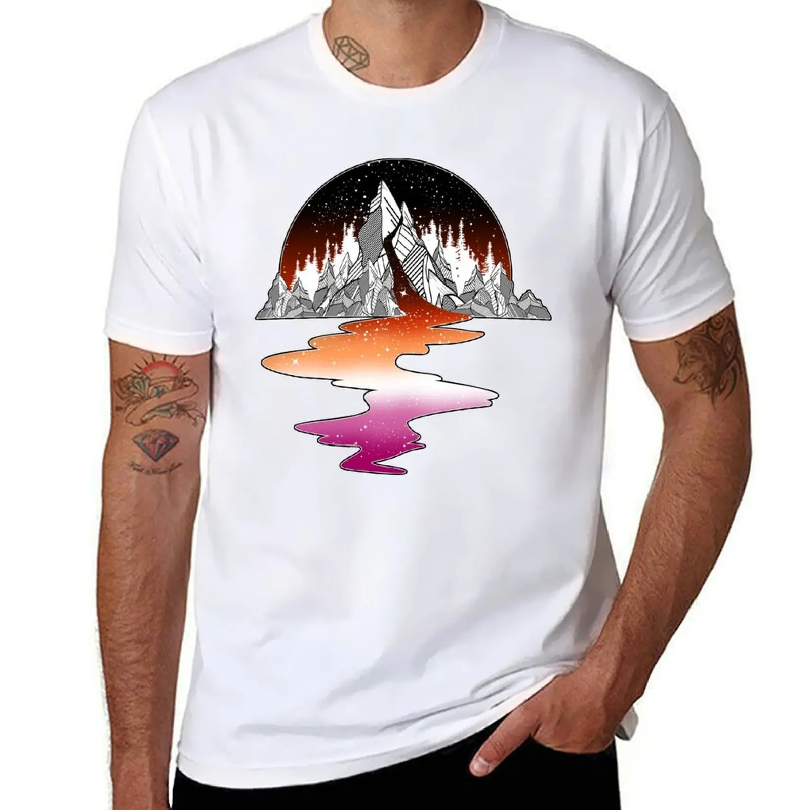 

Lesbian Mountain River T-Shirt graphic t shirts for man man tshirt T-Shirt