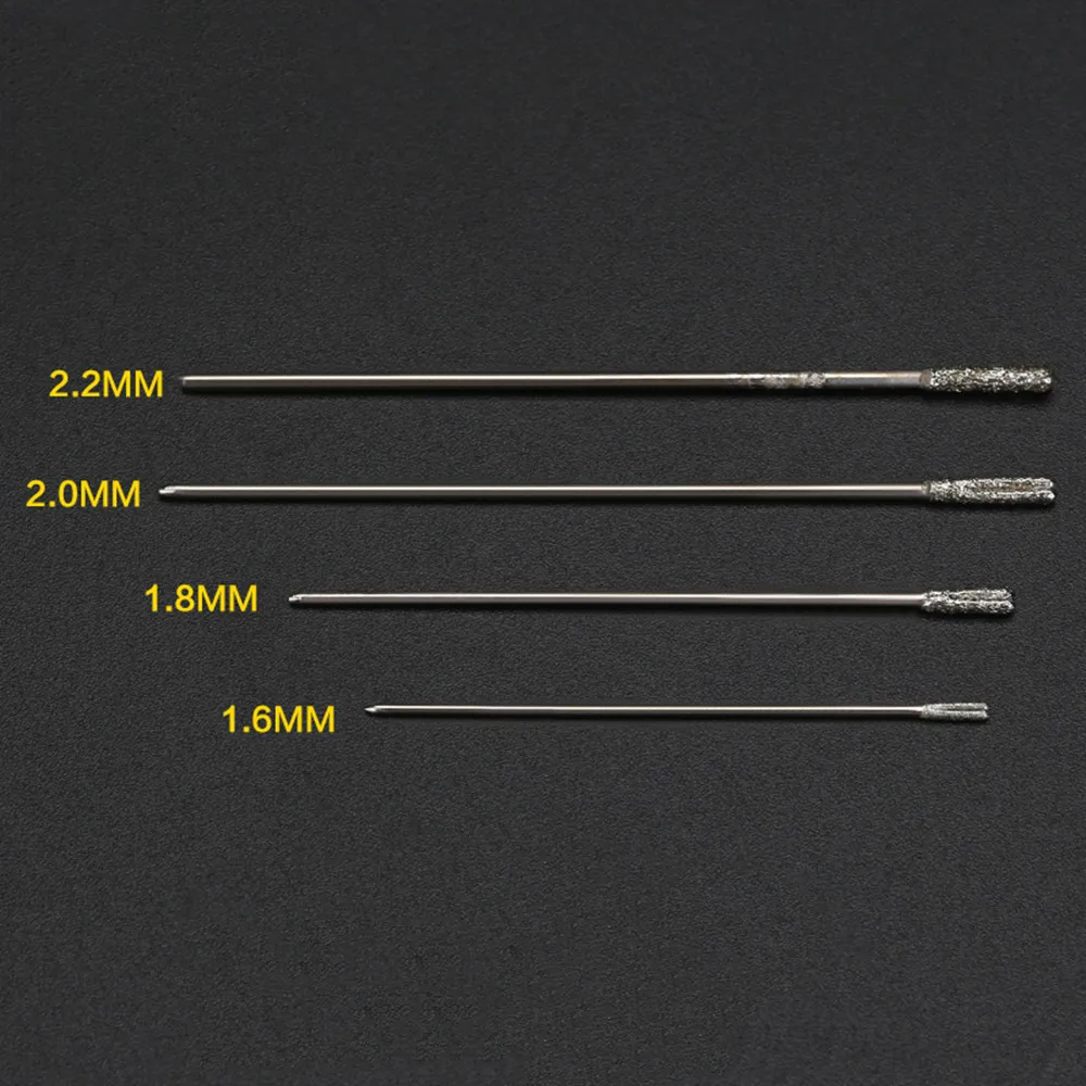 5/10/15 Pcs Twist Drill Bit 1.0mm 1.4mm 1.6mm 1.8mm 2.0mm 2.2mm Jade Agate Hole Punching Needle Diamond Sand