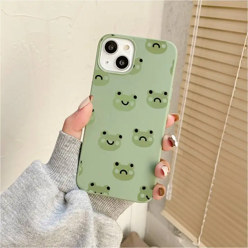 Cartoon Frog Phone Case For Iphone 7 8 Plus X Xr Xs 11 12 13 Se2020 Mini Mobile Iphones 14 Pro Max Case