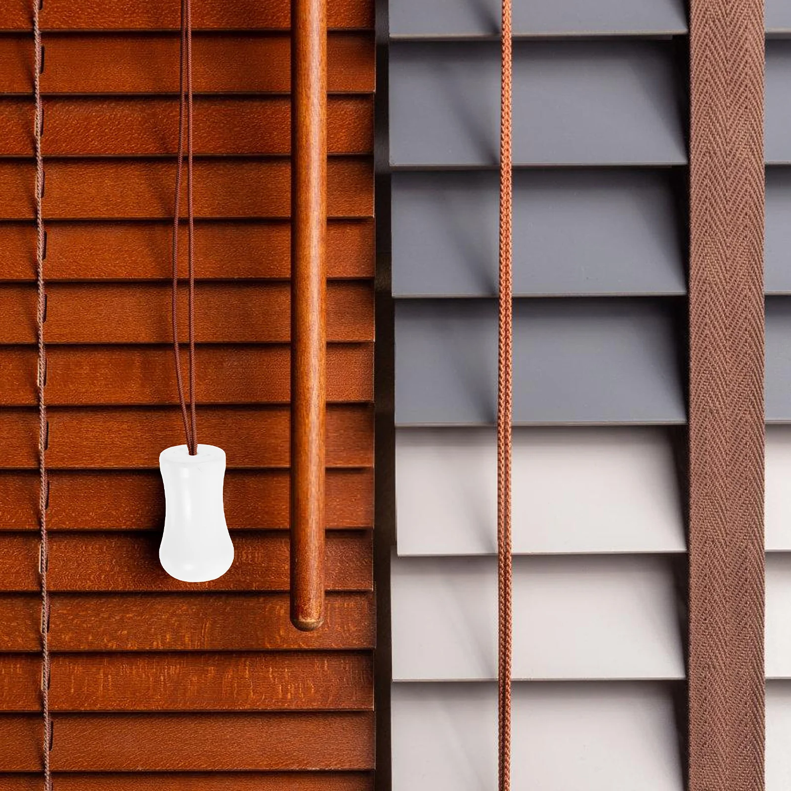 

12pcs Blind Cord Pull Ends White Plastic Blinds Accessories Set Hanging Decor for Window Curtains Bedroom Living Room