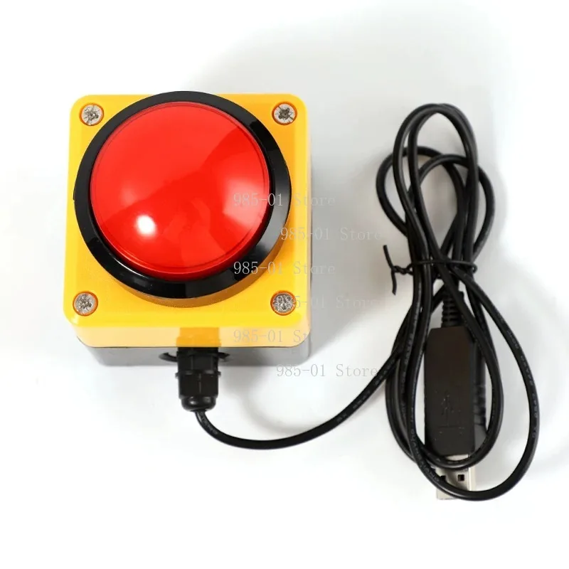 High Sensitivity Timer Hand Beat Button Large Size Game Answer Hand Press Device for Classroom & Party Games