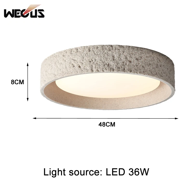 Nordic Bedroom Ceiling Light Designer's Modern And Simple Room Homestay Light, Japanese Wabi-Sabi Style Light