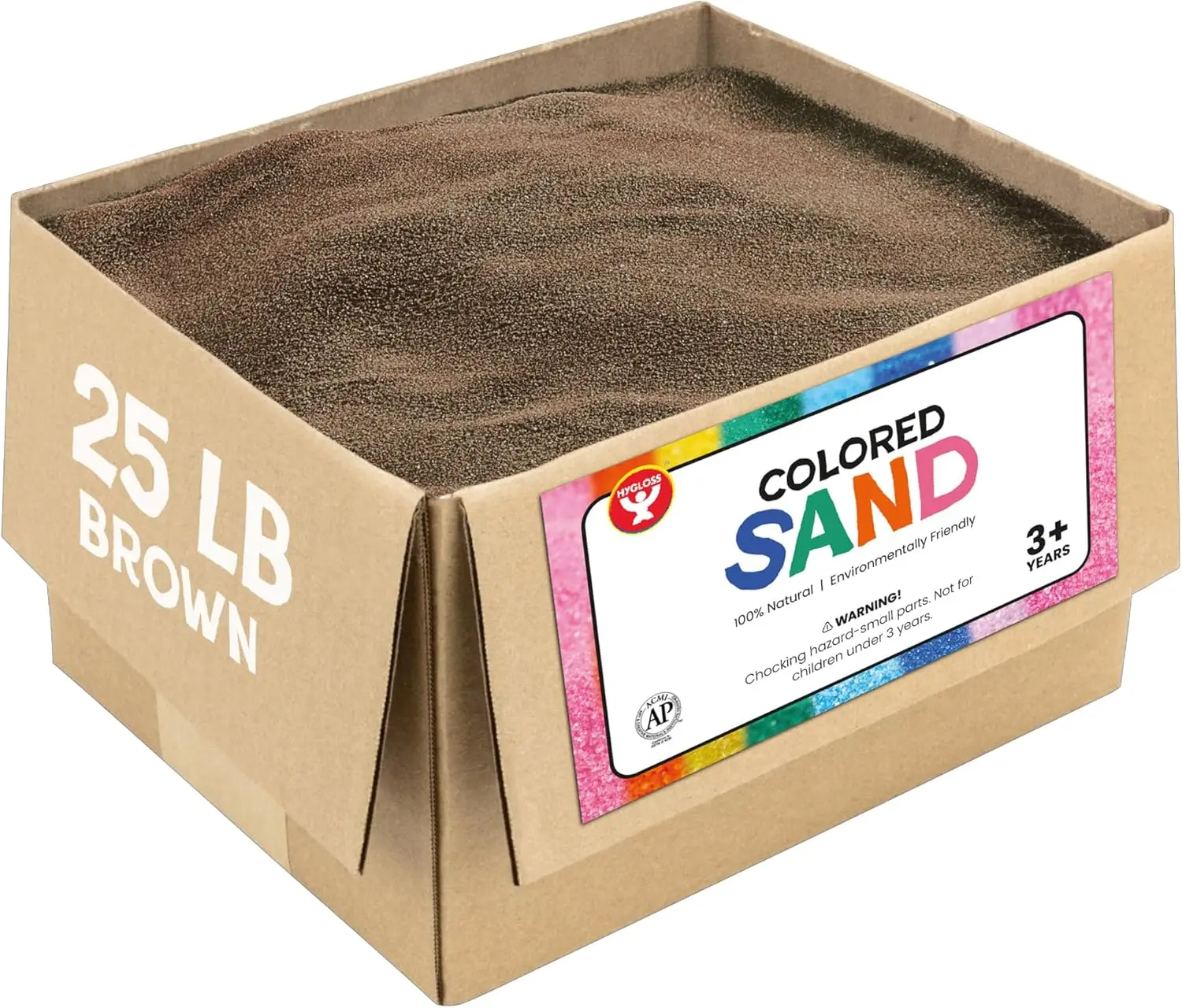 

Colored Play Sand - 25 lb Brown Craft Sand for Sand Art, Christmas Gifts & Decorations, DIY Projects, Classroom Activities, and