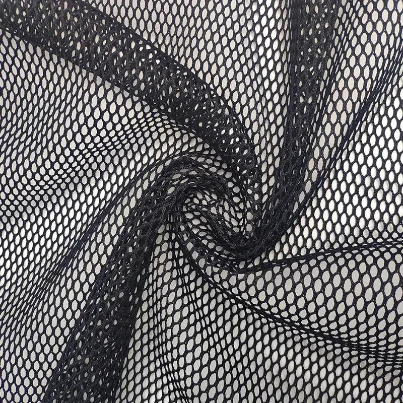 Net Fabric for Diy Black Bag Sports Equipment Bag Sports Equipment Designer Fabrics  Wholesale Cloth By The Meter