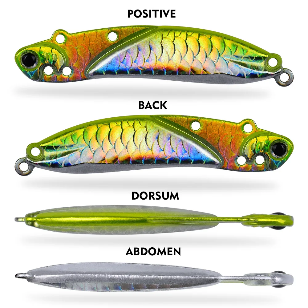 

Wholesale of bionic hard lures for long-distance investment, metal sequins, lures, iron plates, rotating vib, and sea bass fish