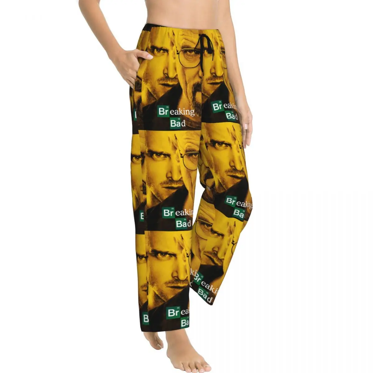 Breaking Bad Chemical Crime Women's Loungewear pants Stretch Walter White Jesse Pinkman Pyjama Pants Home Pajama Bottoms view 2