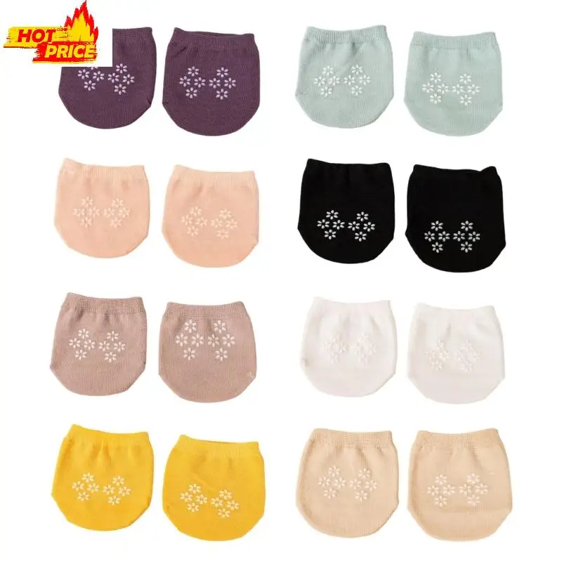 

8 Pairs Womens Invisible Toe Toppers Liner Socks for High Heel No Show Nonskid Silicone Grip Half Forefoot Socks Gift