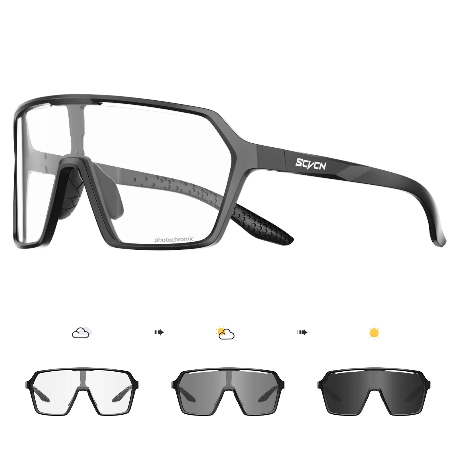 AliExpress SCVCN Photochromic MTB Bike Sports Cycling Sunglasses Men fishing Glasses Bicycle UV400 Outdoor Eyewear Camping Golf Equipment