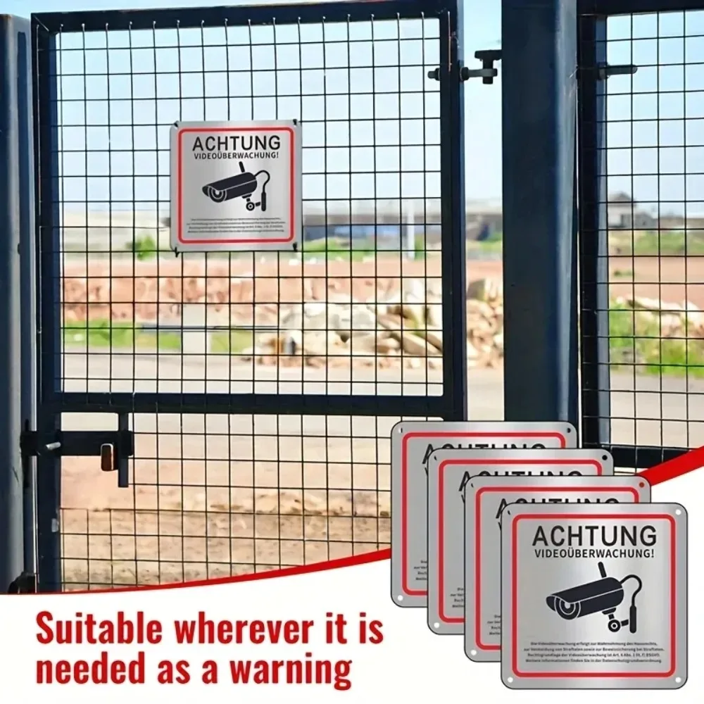 Security Warning Sign German 