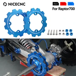 NICECNC ATV Dual Sprocket Guard Chain Protector Cover For Yamaha Raptor 700R YFM700R 2012-2024 Raptor 700 YFM700R 2006-2023