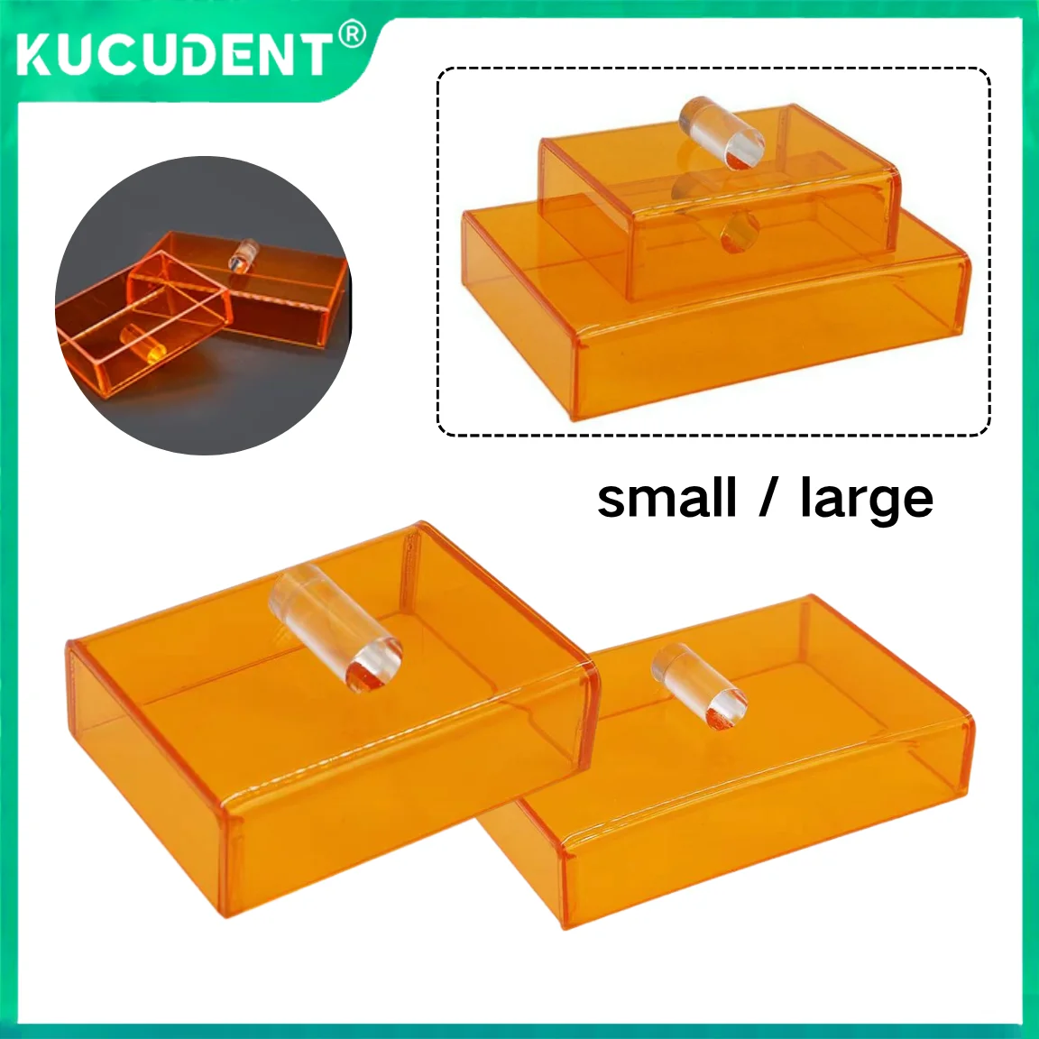 

Dental Resin Shading Box Plastic Shade Cover Composite Mixing Well Light-proof Storage Hading Color Toning Case Dentistry Lab