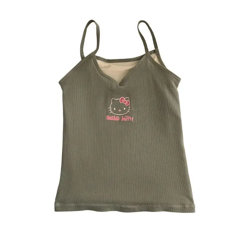 جديد سانريو الكرتون الرسوم المتحركة Hellokitty سترة دافئة المرأة سميكة سليم المناسب الداخلية العلوي للحماية الباردة هدية الكريسماس