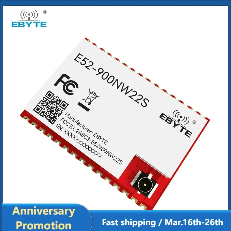 LoRa Mesh Wireless Module EBYTE E52-900NW22S 868/915MHz Decentralized Self-organizing Network 22dBm Self-routing Self-healing