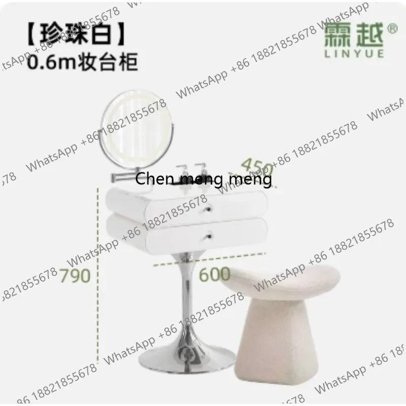 M45 Dresser Small Italian Bedroom Cream Wind Storage Makeup Table New Makeup Table