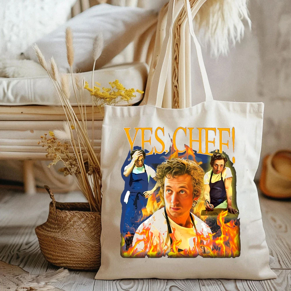 YES CHEF! Tote Bags Homage Women's Handbag TV Show Shopping Bag Richie Gift Original Beef Berf Chicagoland Bear Bags for Women's