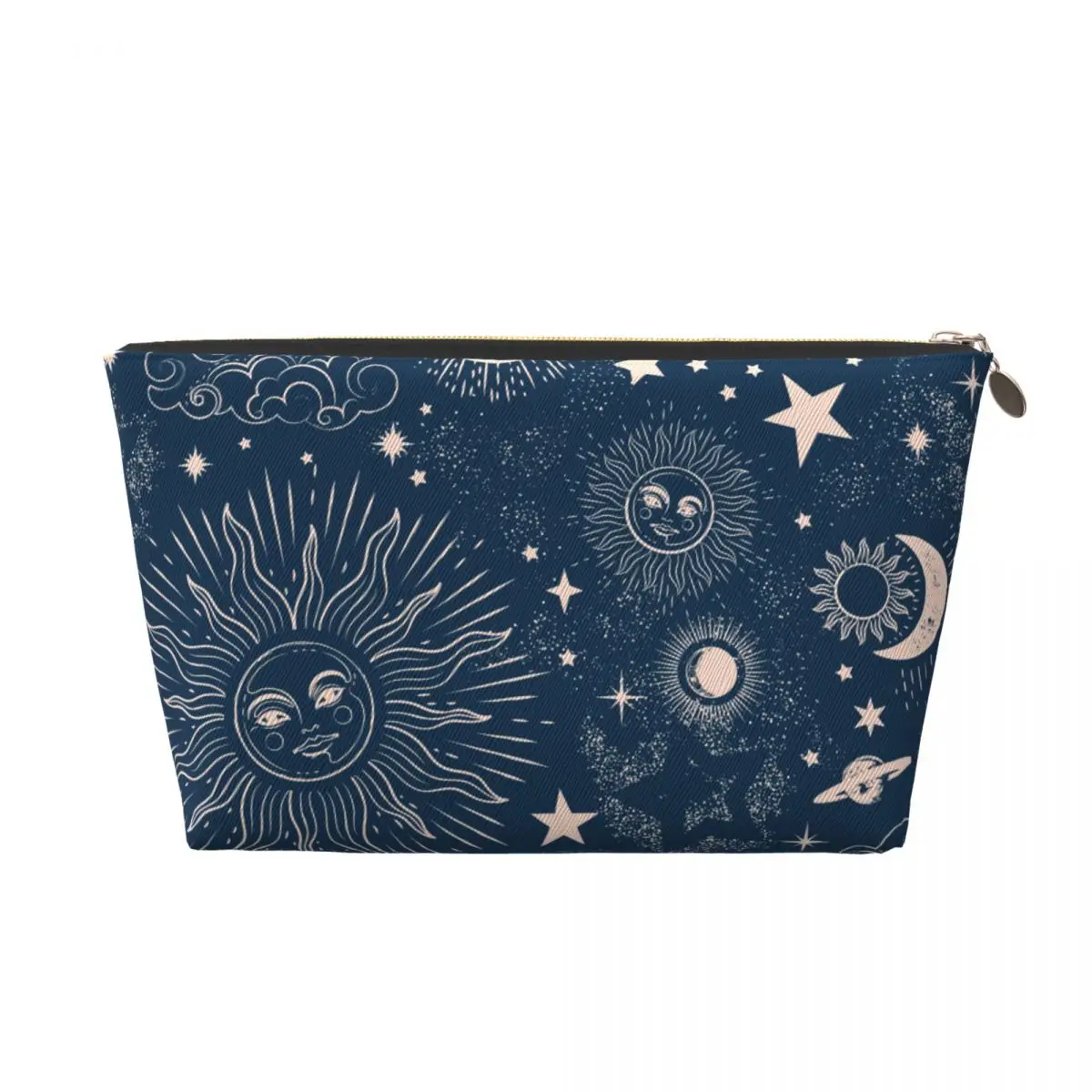 Custom Space Galaxy Constellations Travel Toiletry Bag for Women Moon Star Sun Cosmetic Makeup Bag Beauty Storage Dopp Kit