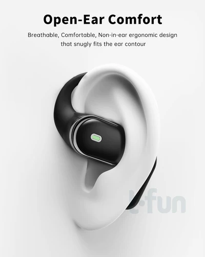 Imagen 2 del producto Auriculares abiertos Bluetooth 5,4 con micrófono con cancelación de ruido ENC llamadas claras y sonido Hifi auriculares inalámbricos verdaderos IPX7