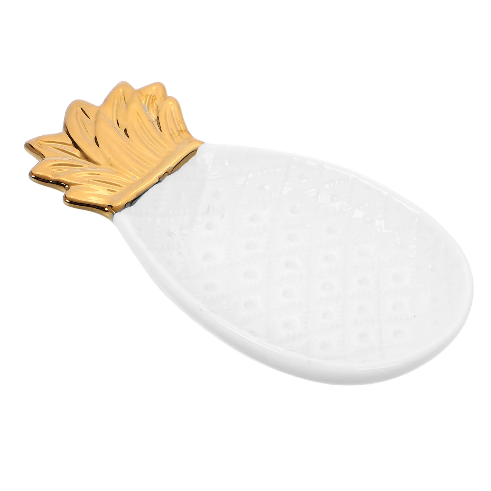 Pineapple Shaped Ceramic Jewelry Tray Stylish Nordic Home Decor Plate for Necklace Bracelet Earring Ring Organizer Candy Serving
