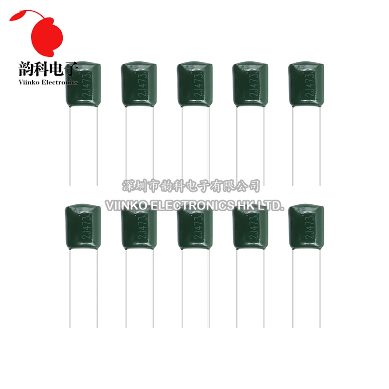 50pcs Polyester film capacitor 630V 1nF 1.5nF 10nF 22nF 33nF 47nF 2J102J 2J152J 2J222J 2J472J 2J682J 2J103J 2J223J 2J333J 2J473J