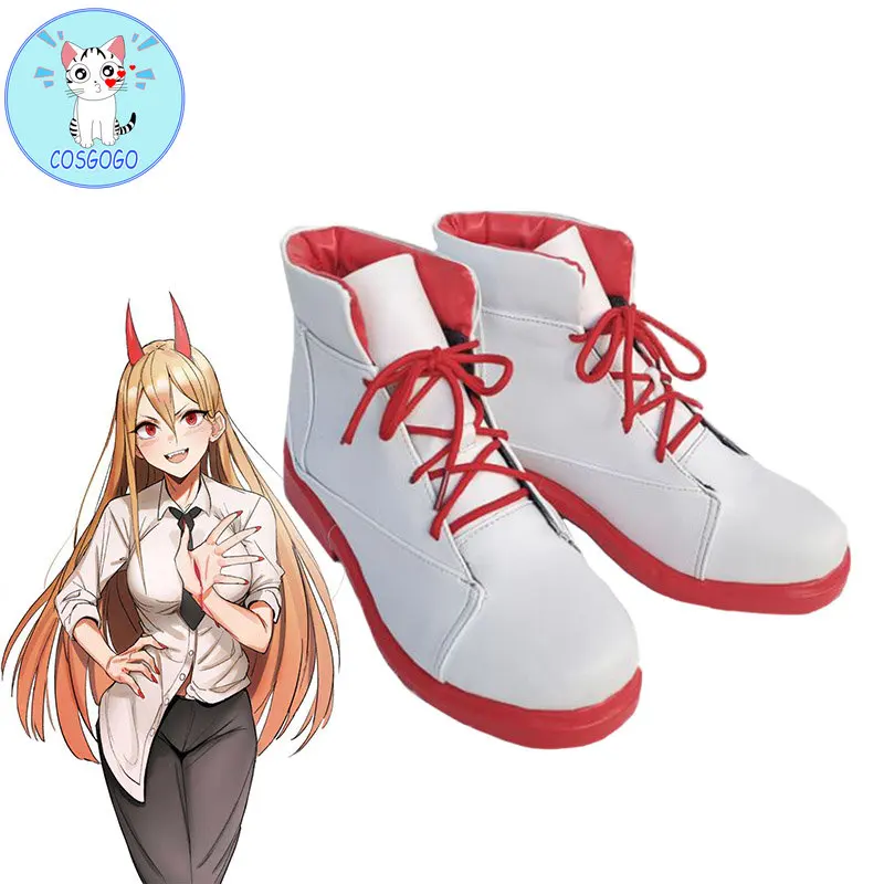 

COSGOGO Power Cosplay Shoes Halloween Game Anime Women Men Role Play Shoes