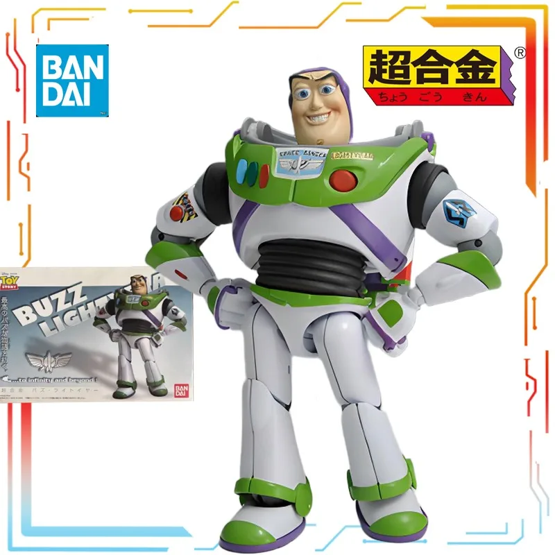 BANDAI Original Mobile Mecha Made of Superalloys Series Buzz Lightyear Anime Toys Collectible Model Festival Gift for Boys