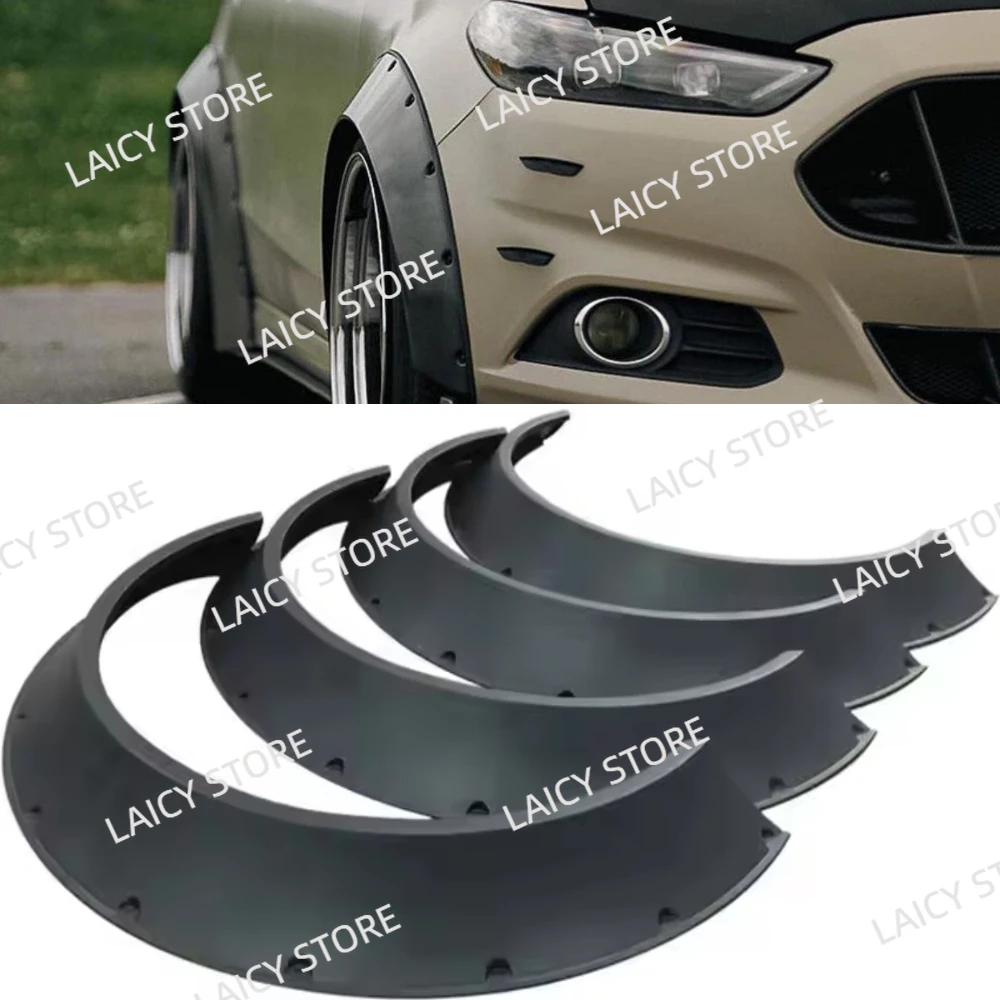 LAICY para Ford Fusion, Guardabarros Anchos, Kit de Carrocería, Protectores de Pasos de Rueda, Guardafangos, Accesorios para Auto, Negro