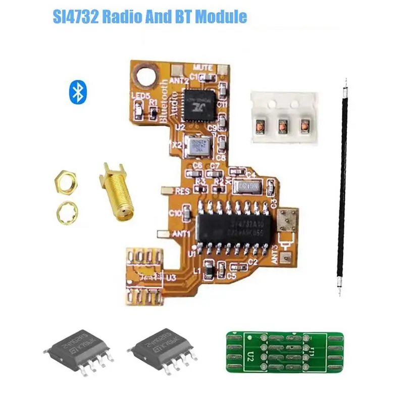 L63A SI4732 Modified Radio and Bluetooth Stereo Transmitter Module+2X2M Chip Multi-System Support for UV K5 K6