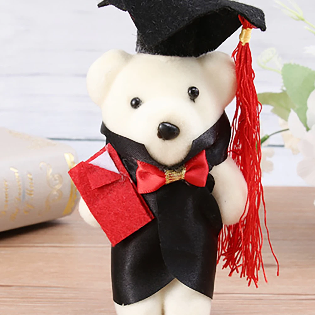 

8 Pcs Mini Doctor Bear Graduation Season Flower Present Graduate Material