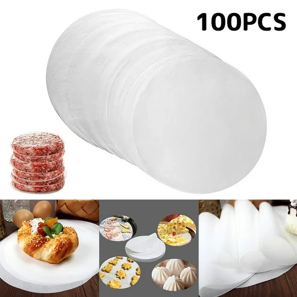 

200pcs Cake Stripping Paper Pad Silicone Oil Paper Pad Paper Household Round Baking Molds Oven Oil Blotting Paper 6 Cake Paper