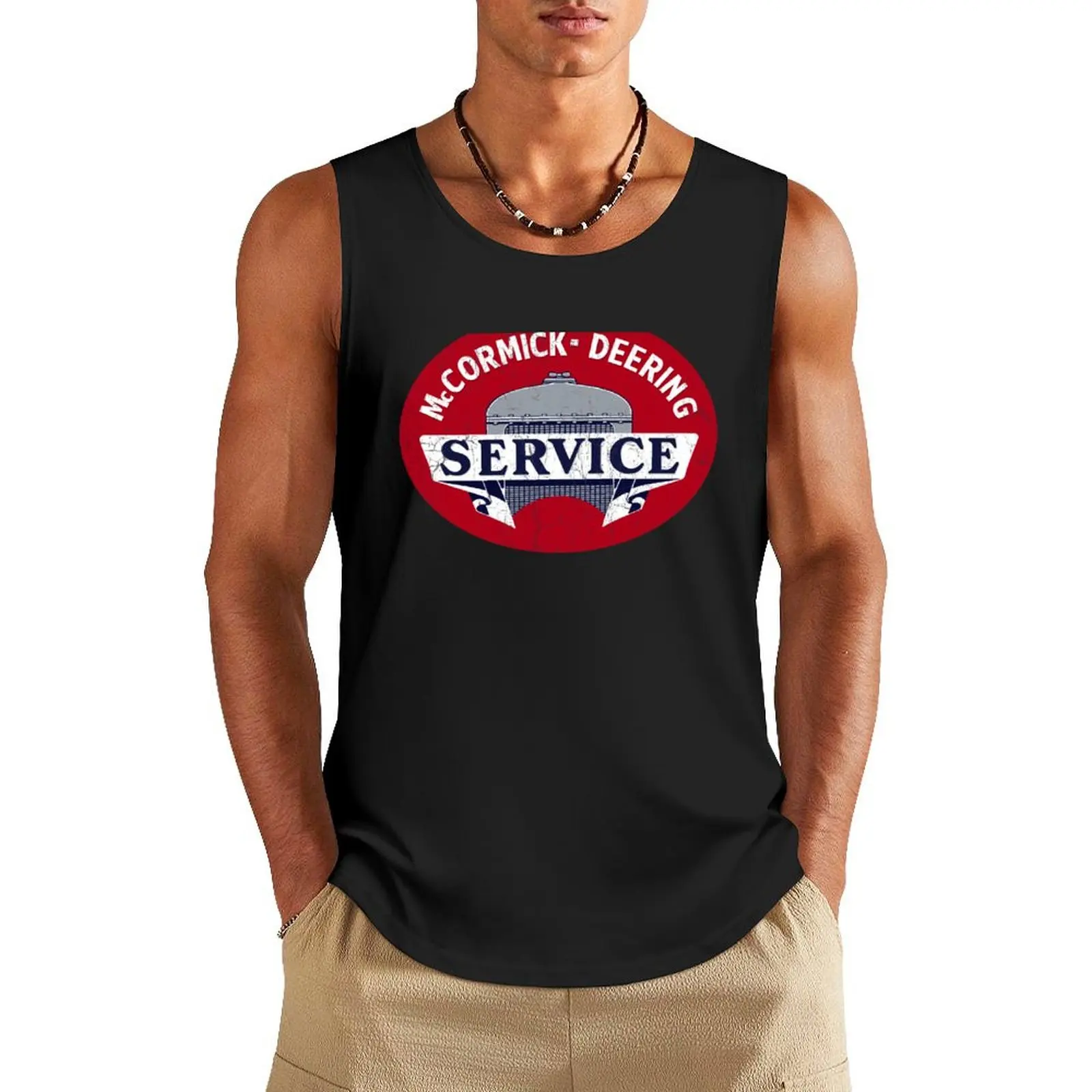 

McCormick-Deering Service Tank Top sleeveless t-shirts for men sports vest