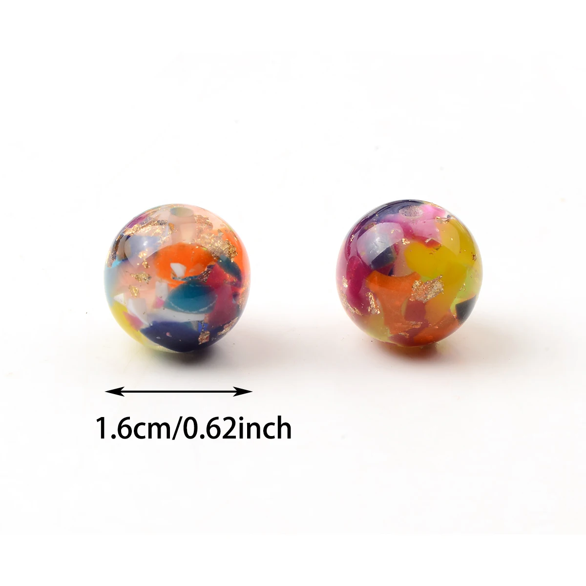 10pcs Vintage Multicolored Acrylic Beads for Jewelry Making Charm Loose Beads DIY Bracelet Necklace Earring Keychain Pen Gifts