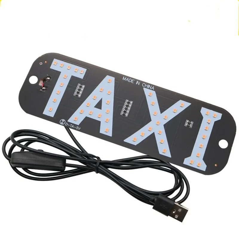 Car LED taxi empty car light sign TAXI indicator with USB taxi light license plate light