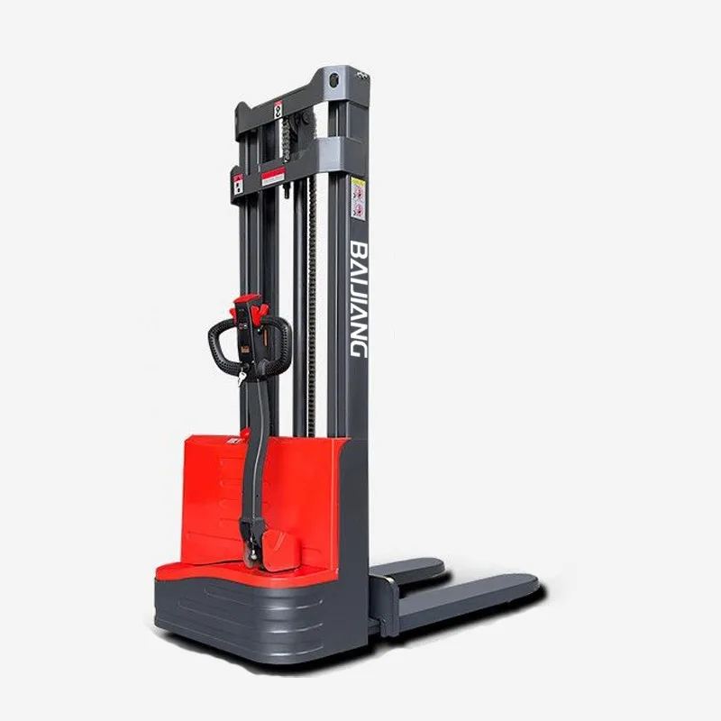 

[Hot Sale] Pallet Stacker Electric Forklift Battery Operated 1 T 1.5 T 1.6 M Walkie Stacker Pump Motor Racking System