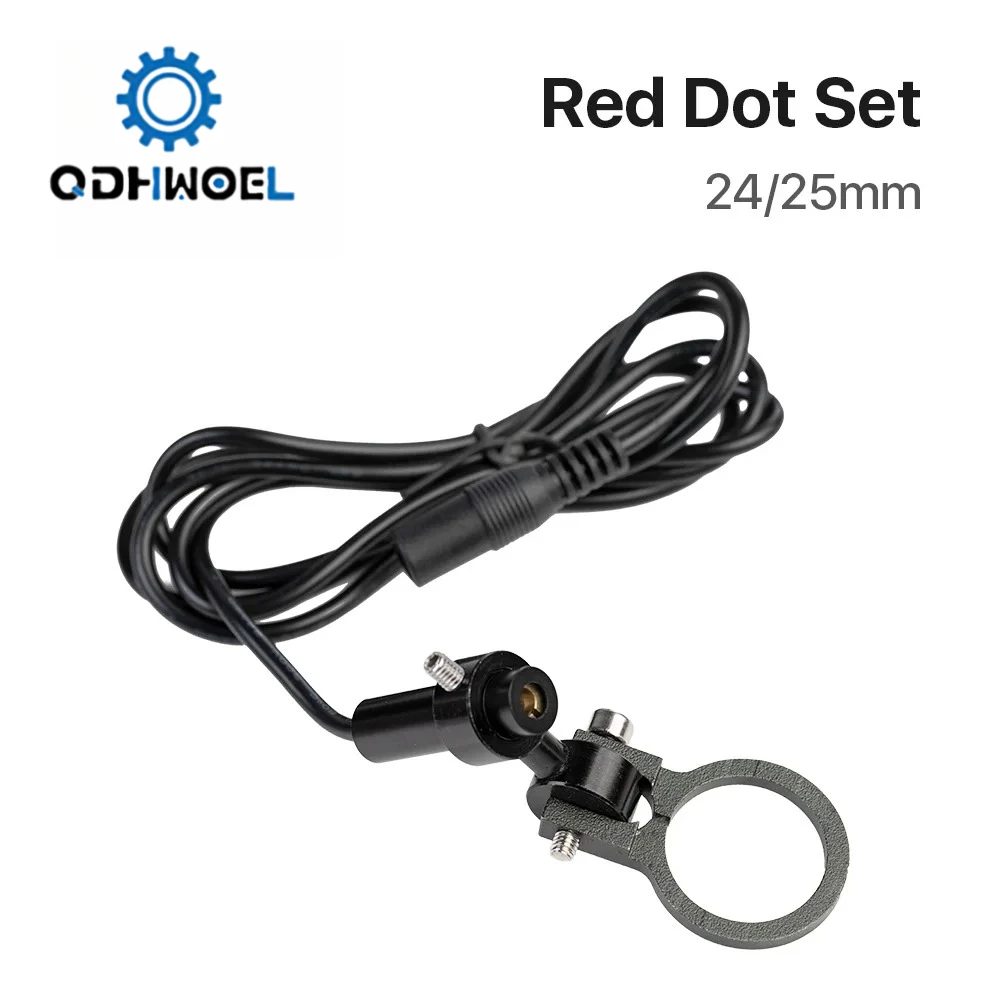 

QDHWOEL Red Dot Diode Module Positioning Device DC 5V For DIY CO2 Laser Engraving Cutting Head