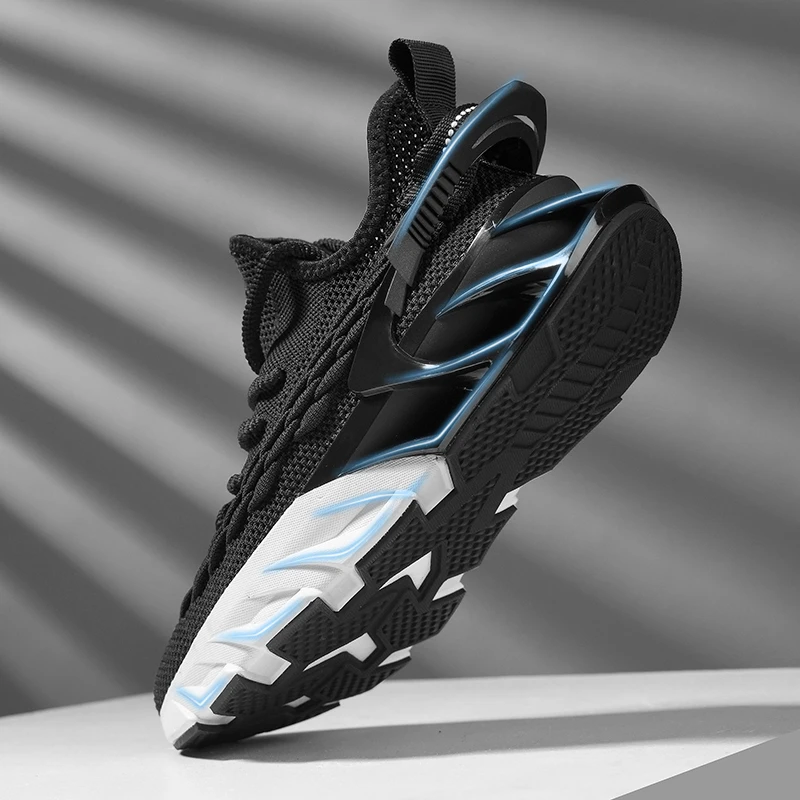

Men's Shoes 2026 Summer New Mesh Breathable Trendy Shoes Black Blade Shoes Lightweight Versatile Casual Sports Shoes
