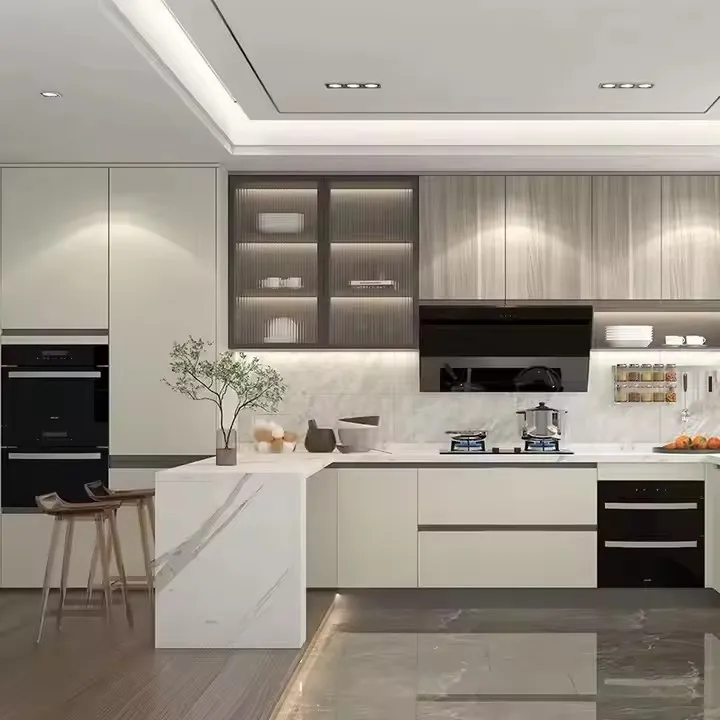 Modular Kitchen Cabinets Manufacturer Cupboard Cabinet Design Mdf Corner Freestanding Pantry Kitchen Pvc Cabinets