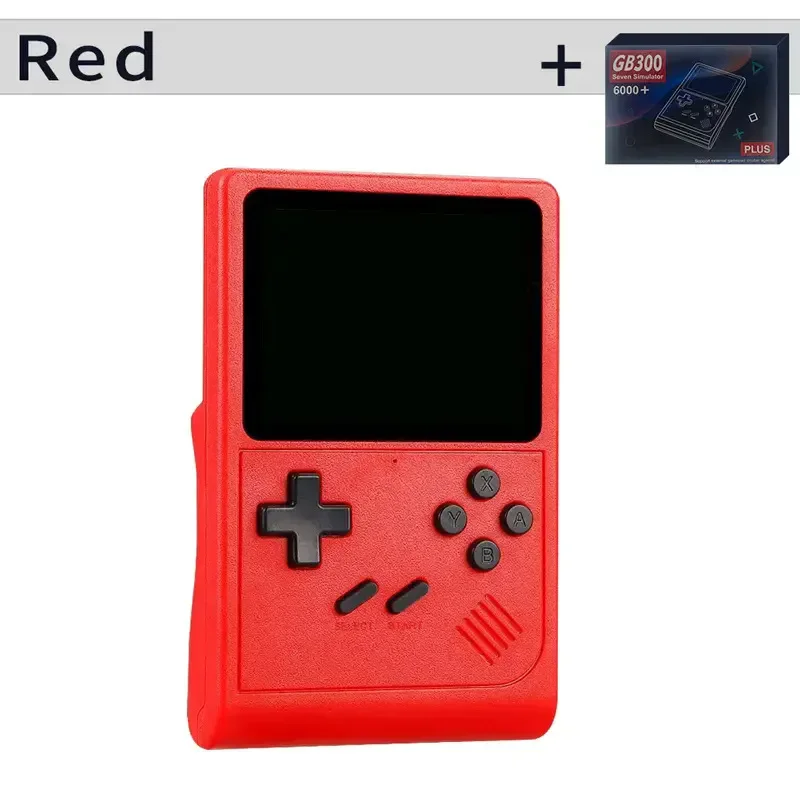 GB300 ريترو المحمولة مشغل ألعاب محمول 800mAh 3.0 بوصة شاشة تلفزيون لعبة فيديو وحدة التحكم AV الناتج المدمج في 8G 6000 + ألعاب