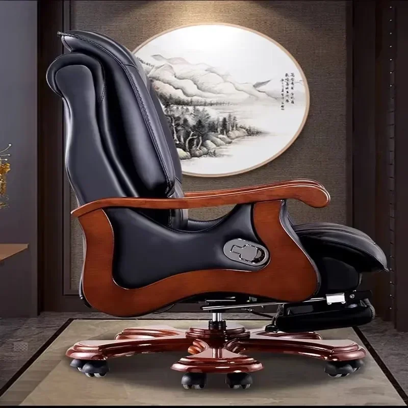 Rolling Leather Office Chairs Low Gaming Comfy Comfortable Meditation High Back Computer Chair Nordic Cadeira Gamer Furniture