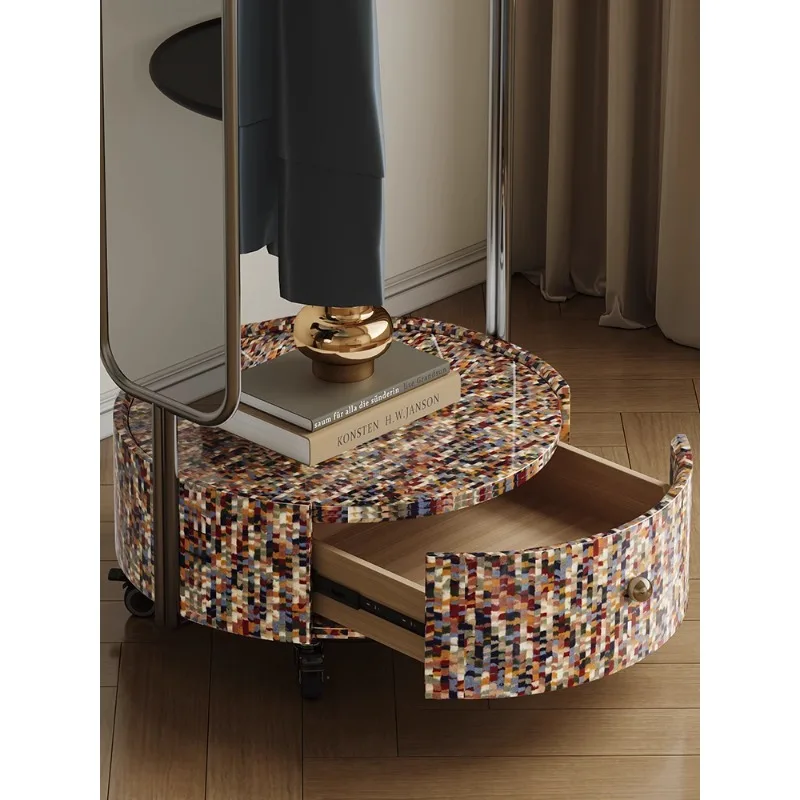 

Removable coat rack light luxury stainless steel high-end bedroom living room home rainbow hanger