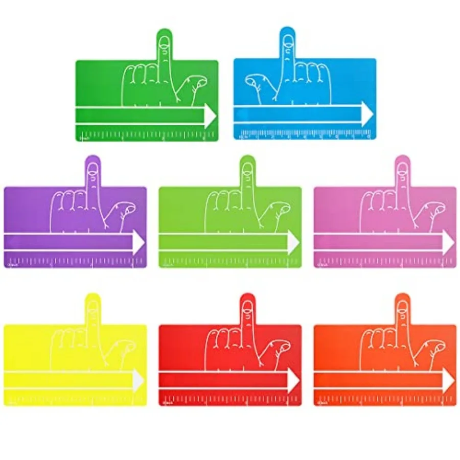 

24Pcs Finger Spacers with Guided Reading Strips, Reading Aid, Handwriting Tool Writing Spacers for,Home School Classroom Suppli